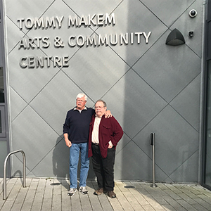 Chuck and Steve at the Tommy Makem Arts and Community Centre